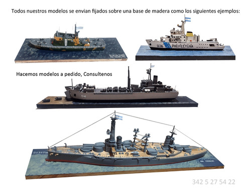 Maqueta Artesanal: Ara Gurruchaga (a-3) / Escala 1.200 Gris Oscuro