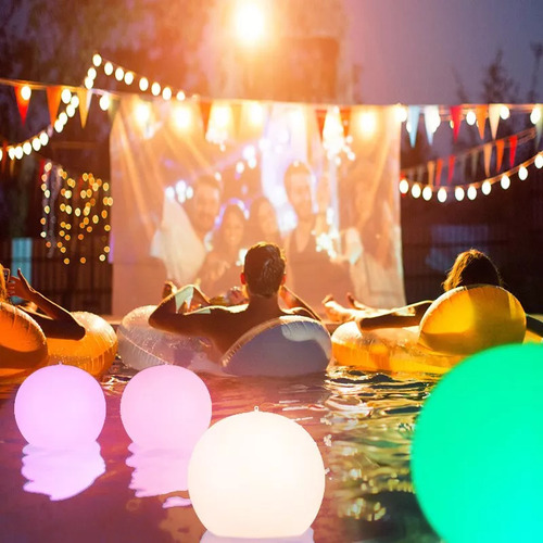2 Paquetes De Pelotas De Playa Inflables Gigantes Led De 40