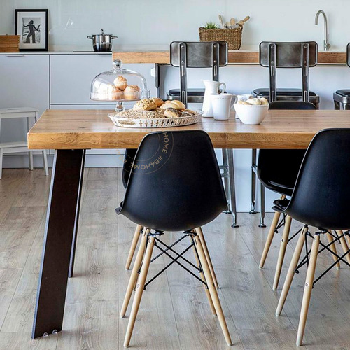 Silla Eames X4 Diseño Living Comedor Cocina Full Baires4 Cantidad de sillas por set 4 Color de la estructura de la silla Negro