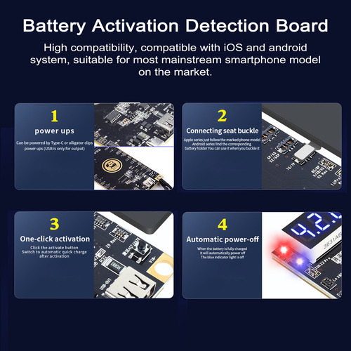 Placa De Detección De Activación De Batería Ba27 Regulada De