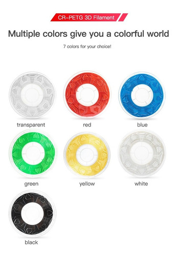 Imagen 9 de 10 de Filamento 3d Pla Abs Tpu Petg 1.75mm Creality Cr Cmprodemaq