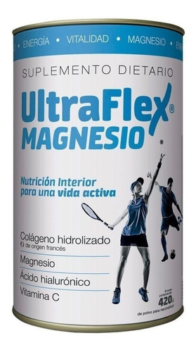 Ultraflex Magnesio Colageno Sabor Naranja En Lata De 420g