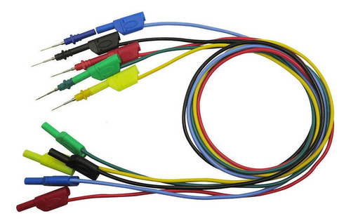 15x Conector Banana Sonda Extraíble Con 30 Piezas Agujas De