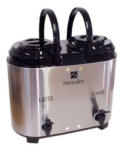 Botijão Térmico Inox Duplo 12 Litros Café Leite - Hercules Cor Cinza