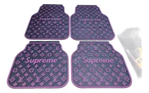 Comprar Set Pisos Alfombras Pisaderas Goma 4 Piezas Supreme Morado