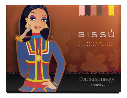 Kit De Maquillaje Bissú Colores De Mi Tierra Zona-norte