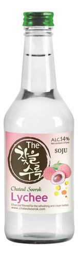 Soju Lychee Premium  375 Ml - 2 Botellas