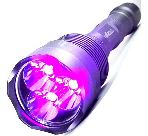 Linterna Uv De Luz Negra V3 385-395nm - Potencia Alta Con Le