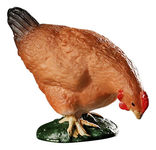 Adorno Realista Con Forma De Figura De Pollo Para Habitación