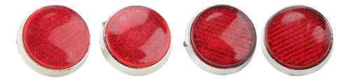 Refletor De Segurança Redondo, 4 Peças, 42 Mm, Impermeável D