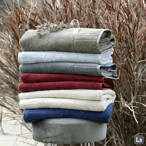 Kit 02 Toalhas De Banho Gigante Velour Camesa 100% Algodão Marinho Lisa