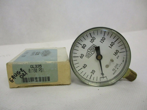 New Dixon Gl355 Gauge 0-160psi 2-1/2 Ggx