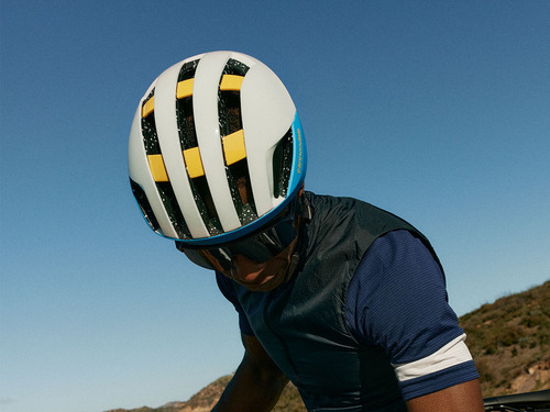 Casco Cannondale Dynam. Intellivent, Mips, Polyrail, Framelo Color Azul Con Blanco Talla S