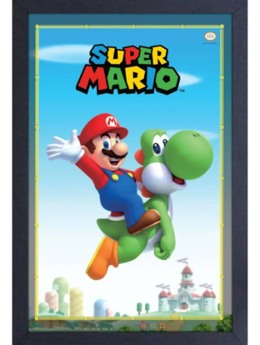 Cuadro Super Mario Y Yoshi 470x315x15
