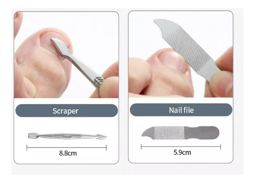 Kits Para Manicure Pedicure 26 Piezas Uñas Lima Tijera