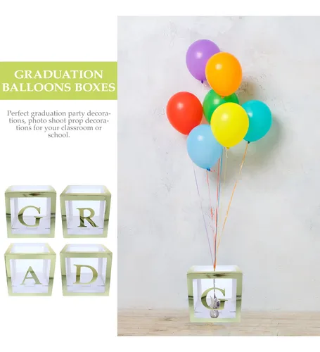 Caja De Globos Con Letras Para La Temporada De Graduación, 4