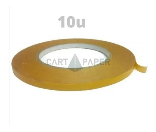 Imagen 1 de 2 de Cinta Transferible Doble Faz Contacto 50m X 9mm /cart Paper