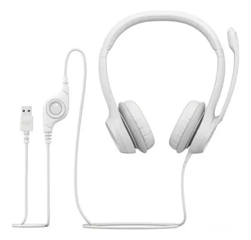 Auricular Logitech H390 Usb Con Micrófono 981-001285 Blanco