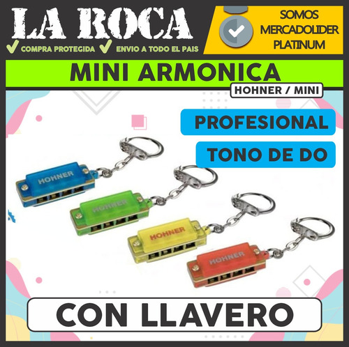 Imagen 3 de 8 de Mini Armonica Do (c) Hohner Para Chicos