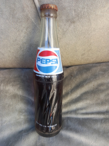 Botella Antigua Pepsi 284c.c Llena Contenido Original 