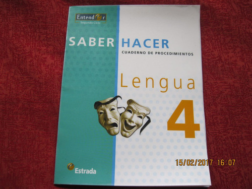 Saber Hacer Lengua 4 Cuaderno De Procedimientos Ed. Estrada