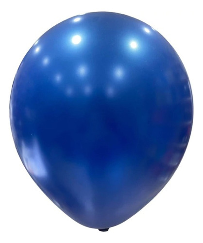 Globo Party Time Perlado 12 Color Azul Oscuro X 25 Un