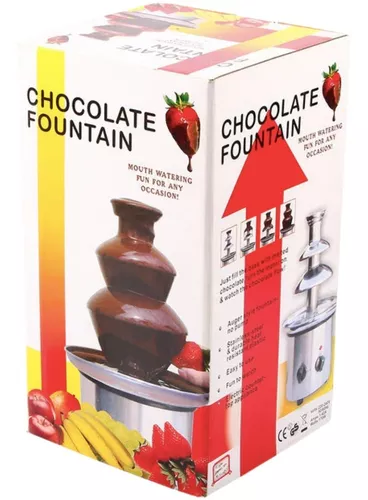 Collections Etc Fuente de fondue de chocolate en cascada de 3 niveles
