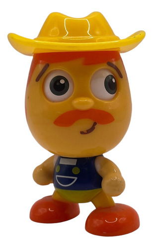 Figura De Sheriff Cabezon Con Ojos Mobiles 2001 Mattel 8cms (Usado)