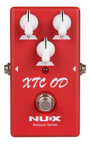 Nux Xtc Od Pedal De Efectos De Guitarra Efecto Overdrive Ri. Color Rojo