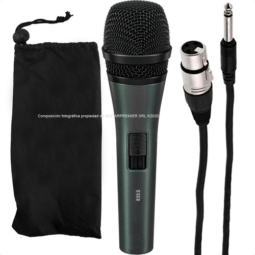 Microfono Profesional Dinamico 835 + Funda Cable Pie Pipeta