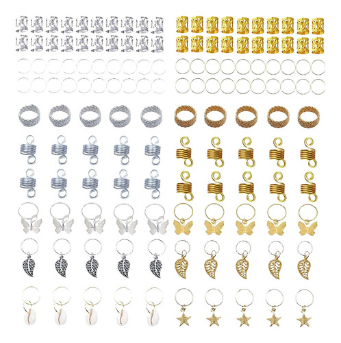 2 X 140x Cuentas Para Trenzas De Cabello Múltiples Estilos