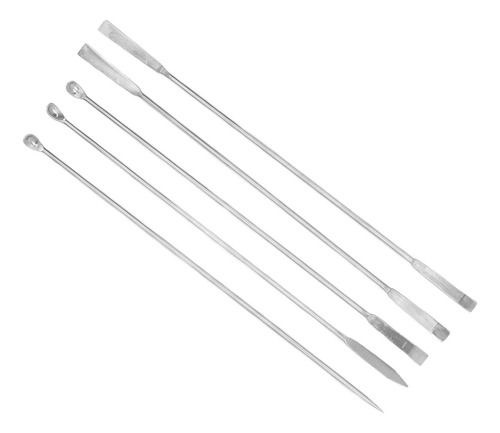 Juego De 5 Espátulas De Laboratorio De Acero Inoxidable, Dob