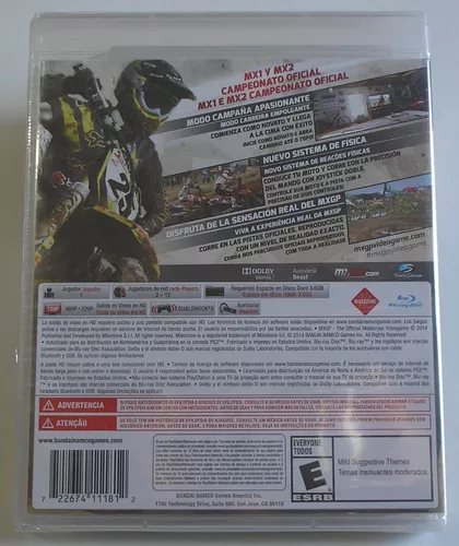 Jogo Mxgp The Oficial Motocross Videogame Para Ps3 - Bandai Namco - Outros  Games - Magazine Luiza