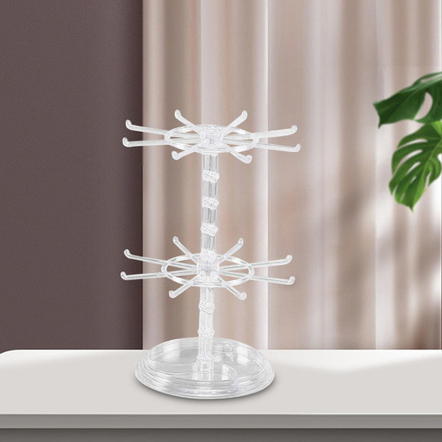 Organizador De Árbol De Joyería Torre De Collar Claro