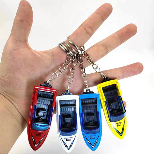 3 Modelo De Mini Lancha De 4 Piezas, Lancha Con Llavero