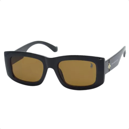 Óculos De Sol Retangular Feminino Proteção Uv400 Degradê
