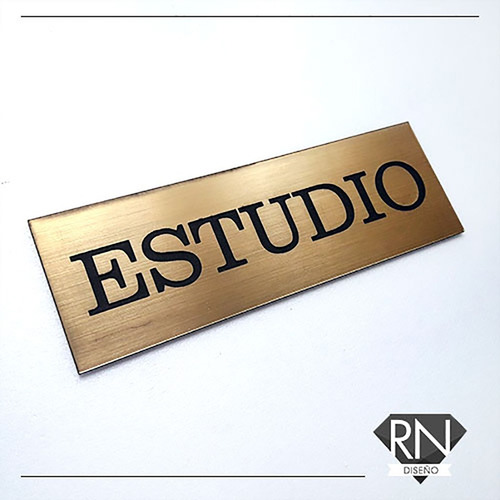 Placa Conmemorativa Grabada Metalex Dorado Plateado 25 X 30