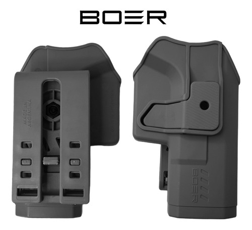 Funda Pistolera Boer Glock Porta Cargador Doble Muslera