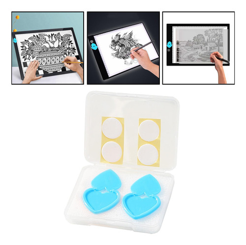 2 Kit De Almohadilla De Luz Diamond Art Para 2 Piezas