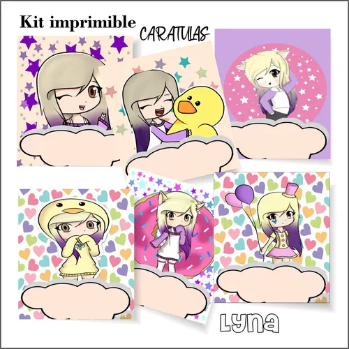 comprar Kit Imprimible Separadores Carátula N3 Lyna Vallejos