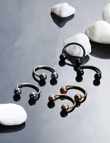 Yaalozei 20g Septum Nariz Anillo Piercing Joyería Labio Anil
