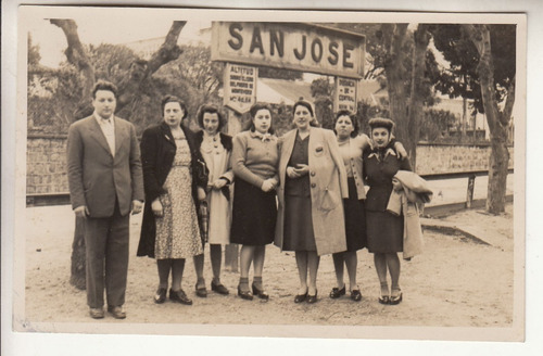 1946 Fotografia En Estacion Ferrocarril De San Jose De Mayo