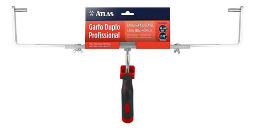 Kit Pintura Duplo 46cm Suporte Garfo Rolo Lã Antigota Atlas