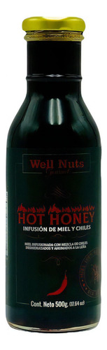 Hot Honey Infusión De Miel Y Chiles Wellnuts 3 Pza 500g C/u