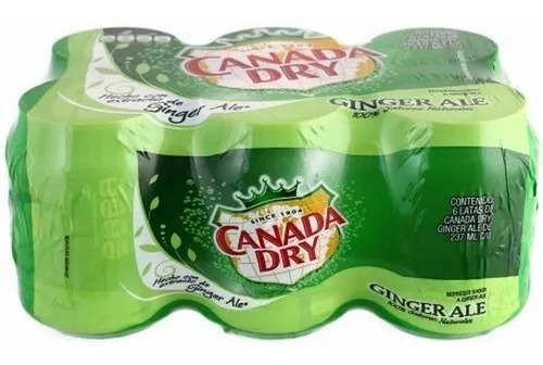 Canada Dry Ginger Ale Mini Lata 6 X 237 Ml