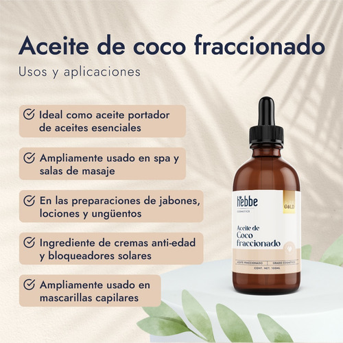Imagen 3 de 8 de Aceite De Coco Liquido Fraccionado Corporal Cosmetico 5l