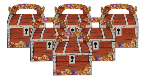 Candy Gift Bags Pirate Treasure Box, Vasos De Papel, 20 Unid