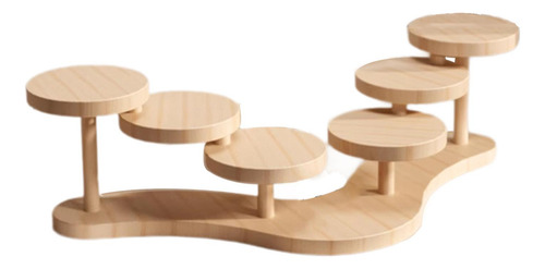 Soporte De Madera Para Cupcakes De Diseño Único Doble Cara