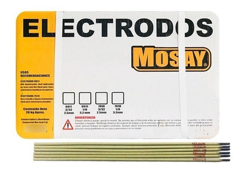 Electrodos E-6011 Aws 332-2.5 Mm 1 Kilo Ferrecat Spa 