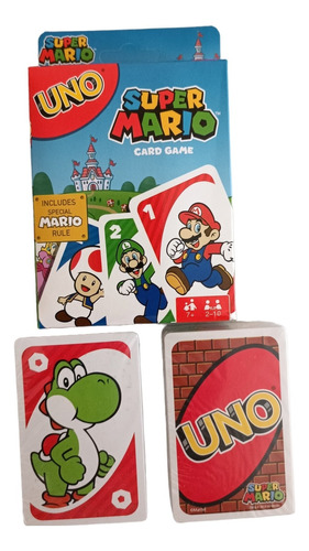 Uno Cartas Super Mario Juego Para  Niños Y Adultos